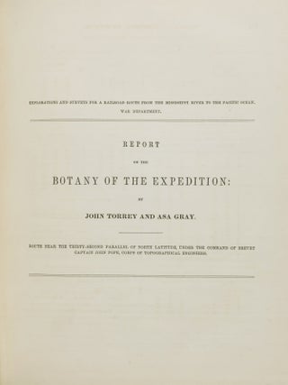 Reports of Explorations and Surveys, to Ascertain the most Practicable and Economical Route for a Railroad from the Mississippi River to the Pacific Ocean. Made Under the Direction of the Secretary of War, in 1853-4, According to Acts of Congress of March 3, 1853, May 31, 1854, and August 5, 1954... Vol. II