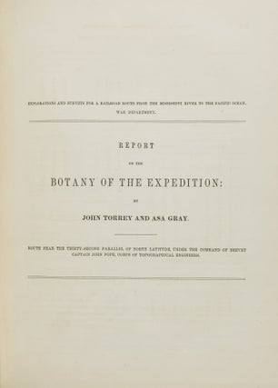 Reports of Explorations and Surveys, to Ascertain the most Practicable and Economical Route for a Railroad from the Mississippi River to the Pacific Ocean. Made Under the Direction of the Secretary of War, in 1853-4, According to Acts of Congress of March 3, 1853, May 31, 1854, and August 5, 1954... Vol. II
