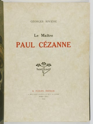 Le Maître Paul Cézanne (The Master Paul Cezanne)