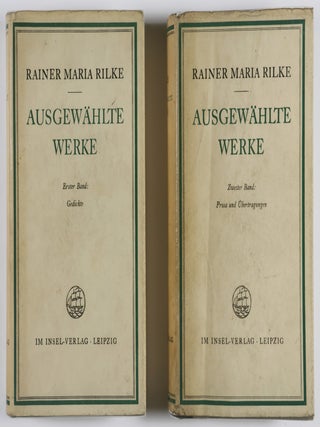 Item #55744 Ausgewählte Werke (Selected Works) 2 Vols. Rainer Maria Rilke