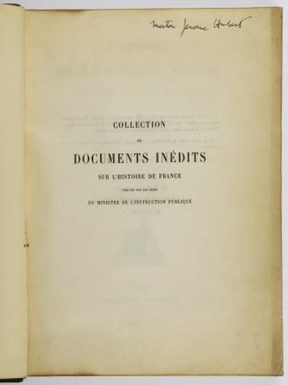 Item #55761 L'Estoire De La Guerre Sainte. Histoire En Vers De La Troisème Croisade (1190-1192)...