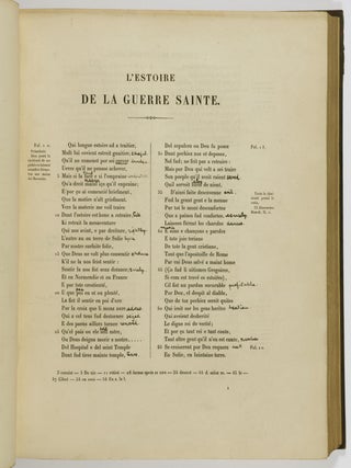 L'Estoire De La Guerre Sainte. Histoire En Vers De La Troisème Croisade (1190-1192) The Story of the Holy War: History of the Third Crusade