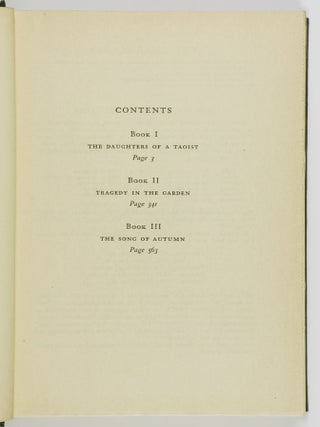Moment in Peking. A Novel of Contemporary Chinese Life [SIGNED]