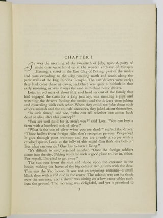Moment in Peking. A Novel of Contemporary Chinese Life [SIGNED]