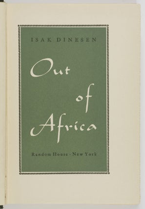 Out of Africa