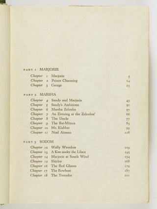 Marjorie Morningstar [INSCRIBED]