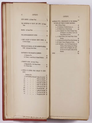 Literary Anecdotes of the Nineteenth Century: Contributions Towards A Literary History of the Period. 2 Vols.
