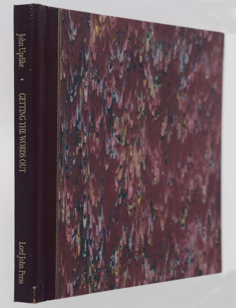 Item #55851 Getting The Words Out [SIGNED]. John Updike.