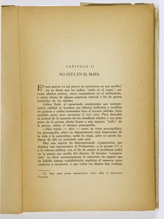 La Nacion Judia y la Guerra (The Jewish Nation and the War)