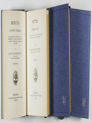 Mekilta de-Rabbi Ishmael: A Critical Edition on the Basis of the Manuscripts and Early Editions...