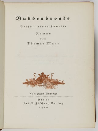 Buddenbrooks: Verfall einer Familie. Roman. 2 volumes.