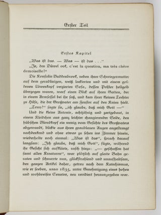 Buddenbrooks: Verfall einer Familie. Roman. 2 volumes.