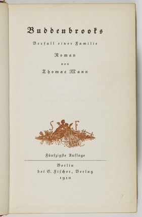Buddenbrooks: Verfall einer Familie. Roman. 2 volumes.