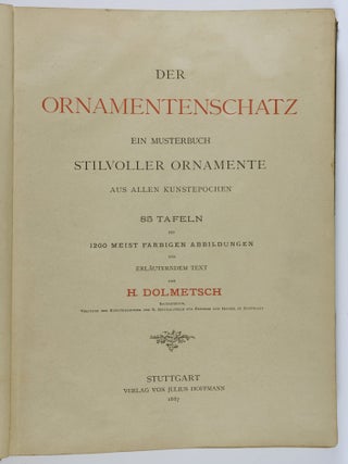 Der Ornamentenschatz. Ein Musterbuch Stilvoller Ornamente Aus Allen Kunstepochen (The Ornament Treasure. A Pattern Book Of Stylish Ornaments From All Art Epochs)