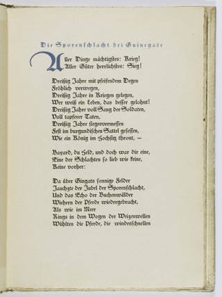 Bayard. Ein Balladenkranz [SIGNED BY AUTHOR AND ARTIST]