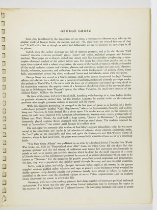 George Grosz. 30 Drawings & Watercolors