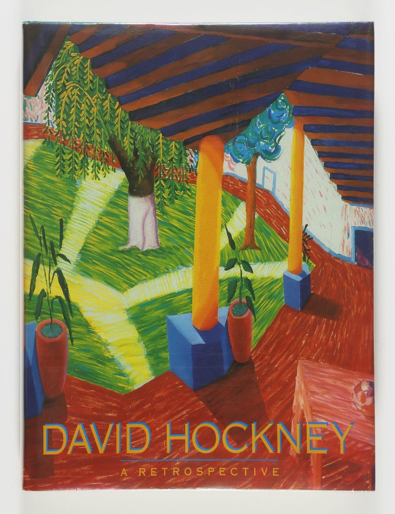Item #56155 David Hockney. A Retrospective [SIGNED BY DAVID HOCKNEY]. Maurice Tuchman, Stephanie Barron.