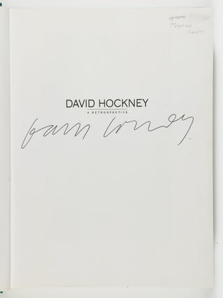 David Hockney. A Retrospective [SIGNED BY DAVID HOCKNEY]