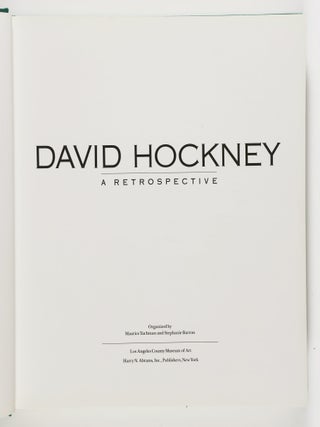 David Hockney. A Retrospective [SIGNED BY DAVID HOCKNEY]
