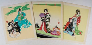 名狂言歌舞伎木版画華. 第一輯 Kabuki: A Set of 6 Pictures with Stories. Series 1