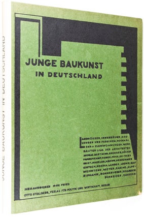 Item #7743 Junge Baukunst in Deutschland (Young Architecture in Germany). H. De Fries