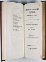 Scripturae Linguaeque Phoeniciae Monumenta Quotquot Supersunt Edita et Inedita ad Autographorum Oprimorumque Exemplorum Fidem Edidit Additisque De Scriptura et Lingua Phoenicum Commentariis (1837) + De Inscriptione Phoenicio-Graeca in Cyrenaica (1825). 2 vols. bound in one.